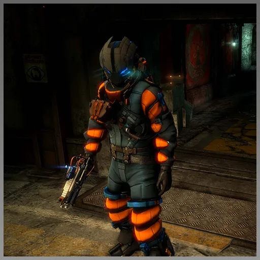 Custom EVA Suit (Orange and Blue) Mod for Dead Space 3